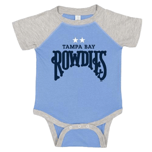 ROWDIES INFANT COLUMBIA BLUE ONESIE - The Bay Republic | Team Store of the Tampa Bay Rays & Rowdies