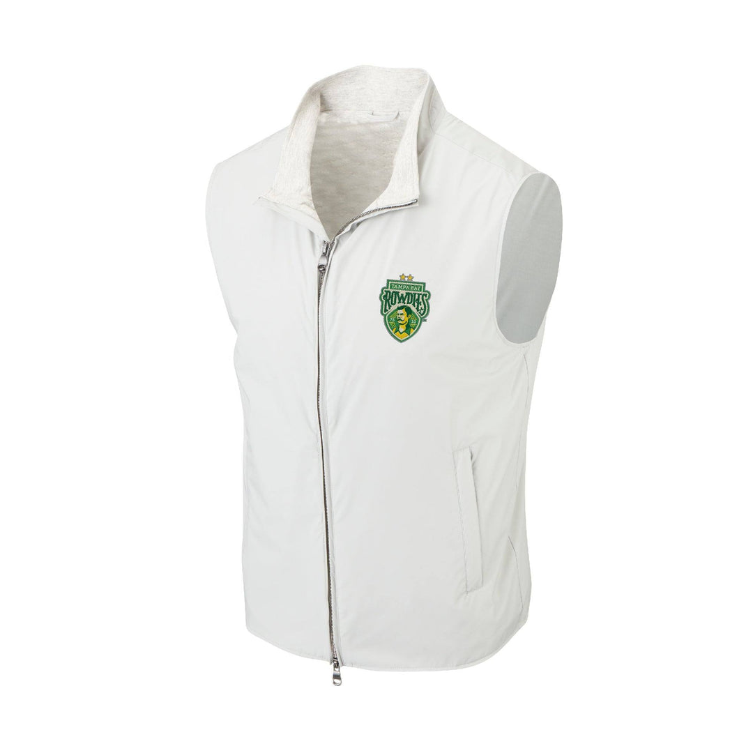 ROWDIES MEN'S CHARCOAL CREST DOUBLE ZIPPER VIPER VEST - The Bay Republic | Team Store of the Tampa Bay Rays & Rowdies