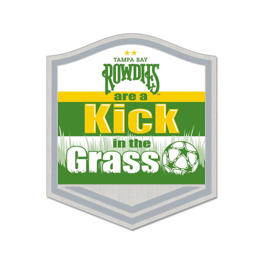 THE ROWDIES ARE A KICK IN THE GRASS LAPEL PIN - The Bay Republic | Team Store of the Tampa Bay Rays & Rowdies
