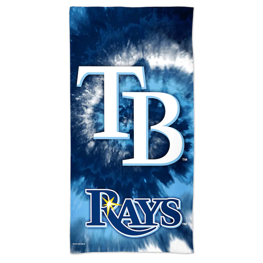 RAYS TIE DYE BEACH TOWEL - The Bay Republic | Team Store of the Tampa Bay Rays & Rowdies