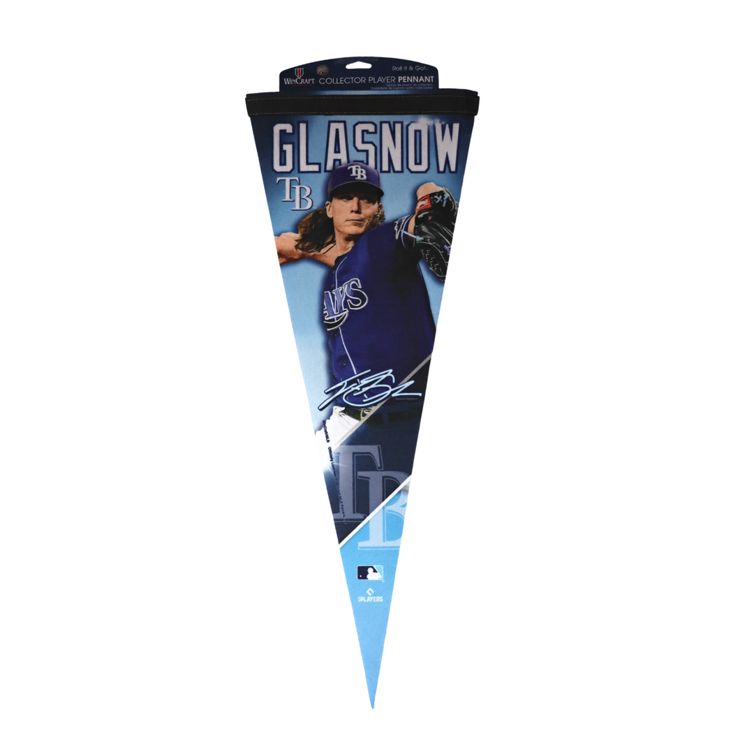 RAYS TYLER GLASNOW COLLECTOR PLAYER PENNANT