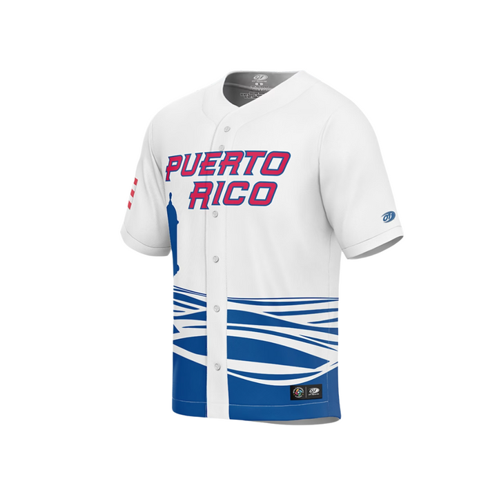Men's White Puerto Rico World Baseball Classic Jersey